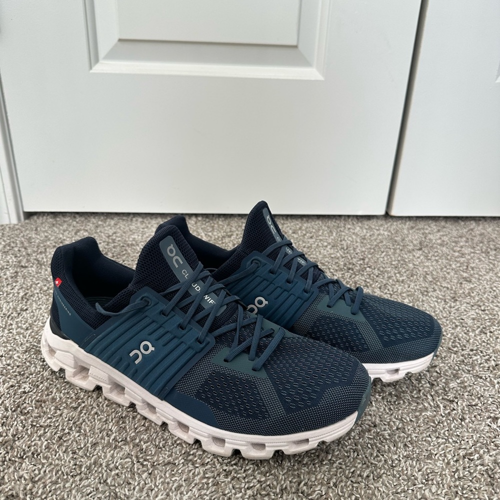 On Running Blue Cloudswift Tennis Shoes
